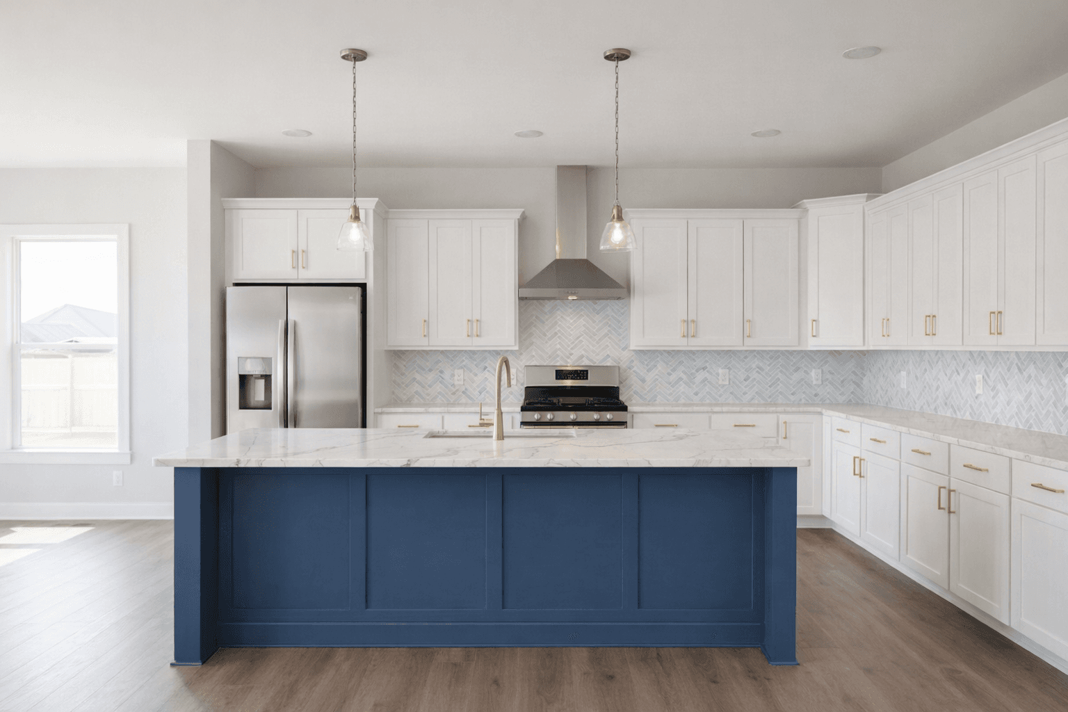 Kitchen with buyer selections applied via Finch